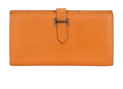 Hermes Bearn Wallet, Leather, Orange, C (2018), 2*